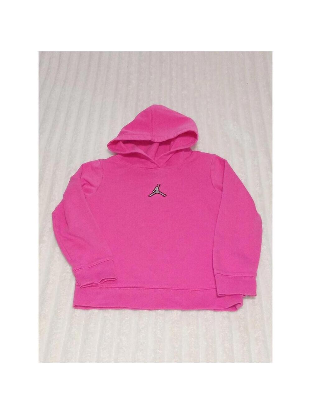 Jordan Hoodie Girls Size 6 Medium Pink Long Sleeve Winter Fall Sweater